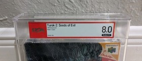 Turok 2 Seeds Of Evil Nintendo N64 New Sealed Graded WATA PSA 8.0 A+
