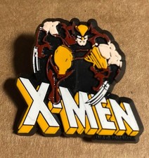 X-Men Wolverine Plastic Pin 1988  MCU 80s Pinback - 1.25"