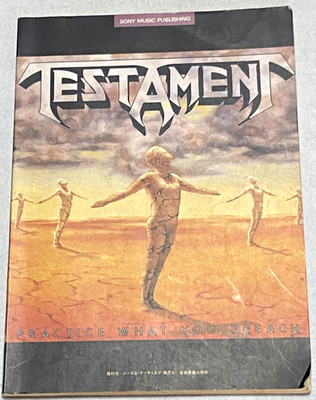 Testament Practice What You Preach Band Partitur Japan Gitarre Bass Schlagzeug Gesang Tabulatur