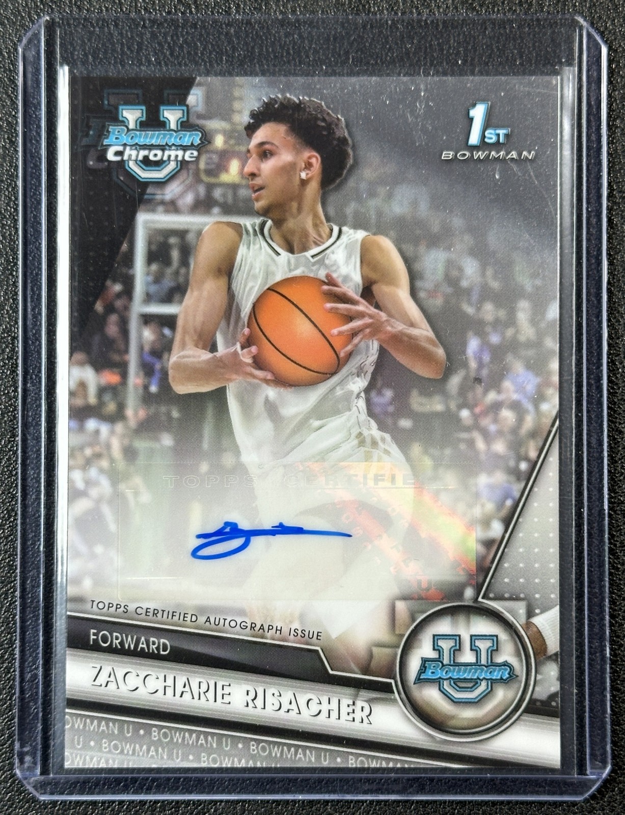 ZACCHARIE RISACHER 2023-24 BOWMAN UNIVERSITY U CHROME #BCPA-ZR PROSPECT AUTO B