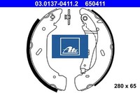 ATE 03.0137-0411.2 Bremsbackensatz 4 Bremsbacken Trommelbremse FüR Ford