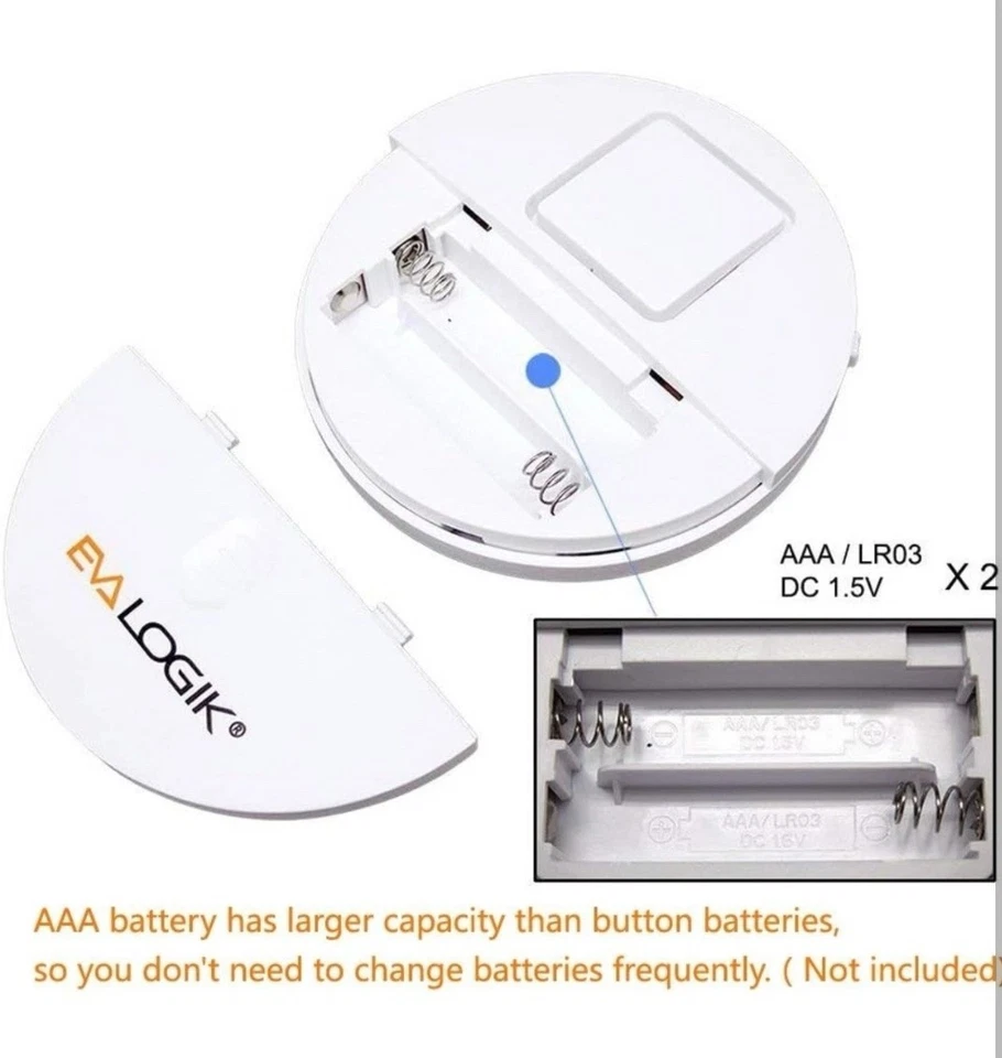 4 PK EVA LOGIK Modern Ultra-Thin Window Alarm Loud 120dB Sound Vibration Sensor - Image 2 of 4