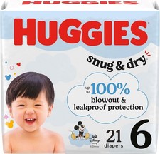 Soft Huggies Size 6 Diapers 21 Count   Disney Designs  Wetness Indicator