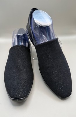 Ecco Incise Urban Womens Size 9 Slip On Black Sparkly Brand New w/ Box