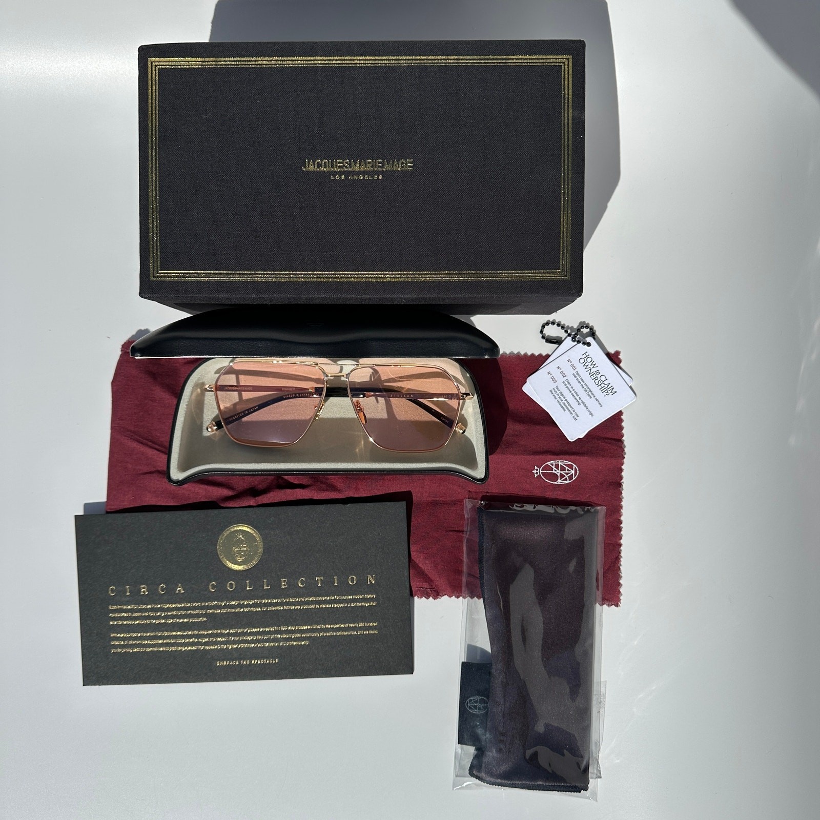 Jacques Marie Mage Stellar Sunglasses Rose Gold Bubblegum CR39 Limited Ed of 150 image 2
