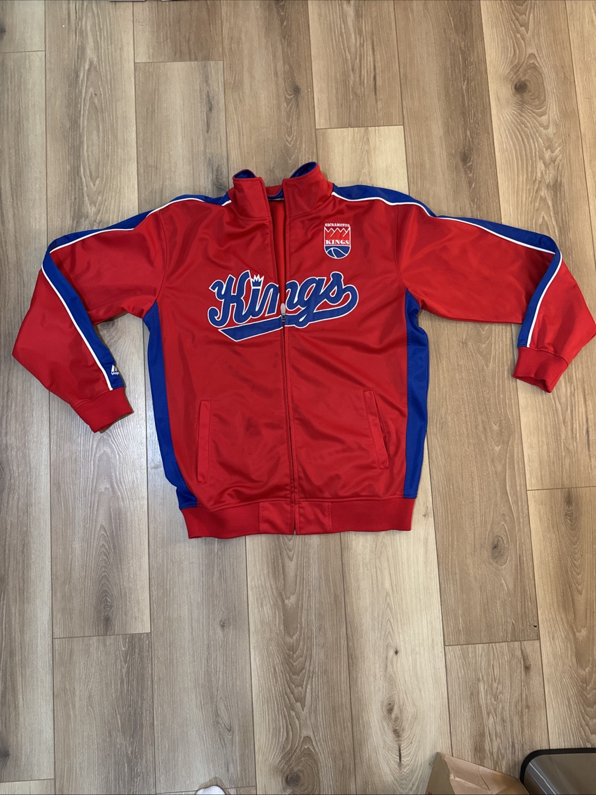 SACAI X NIKE Giacca riscaldante Majestic Hardwood Classics Sacramento Kings taglia LT