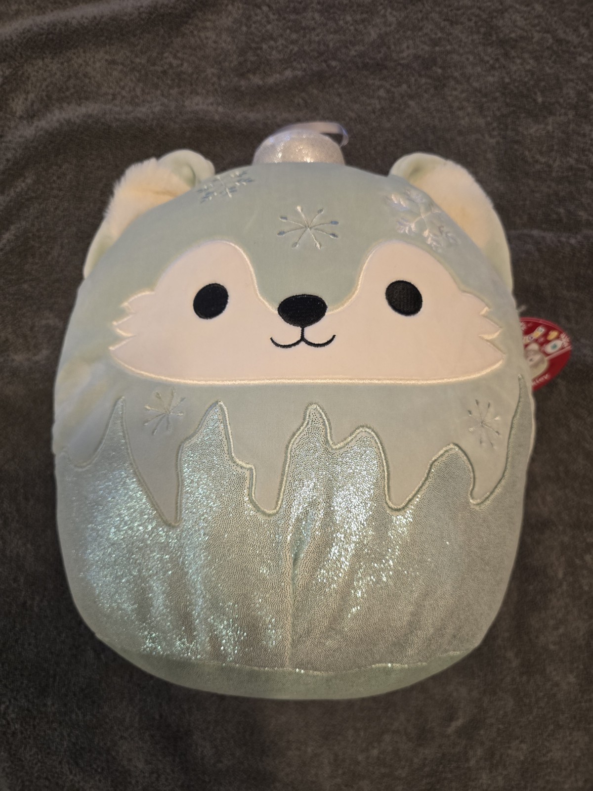 Squishmallows  Oakley the Green Wolf Ornament  12
