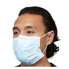 Earloop Face Masks 3 Ply Quad-Fold Design Various Colors Pk 50