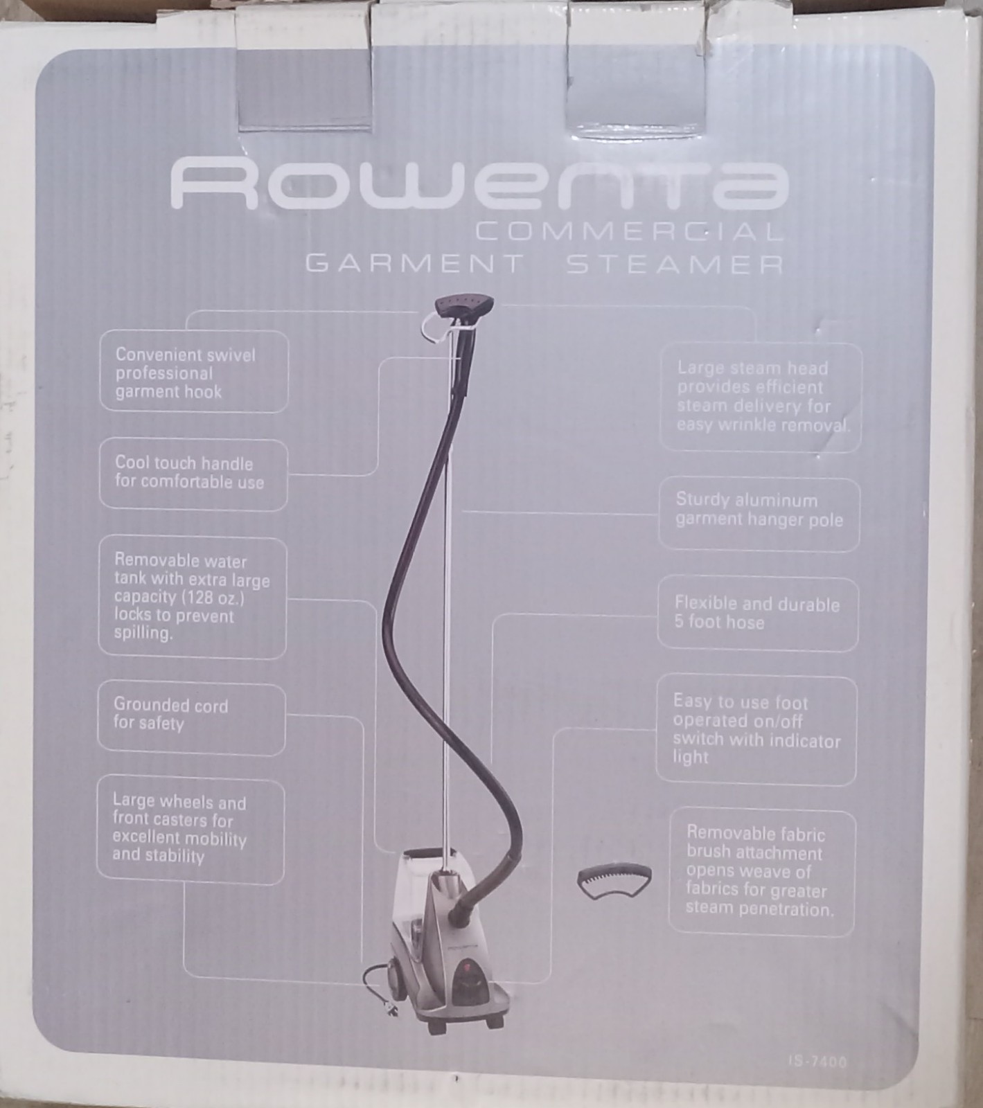 Rowenta Commercial Standing Clothing Garment Steamer IS7400 (OPEN BOX)