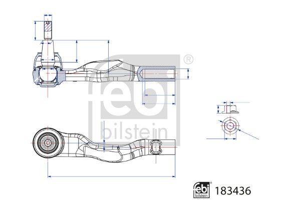 Febi Bilstein Spurstangenkopf 183436 FüR Porsche-image