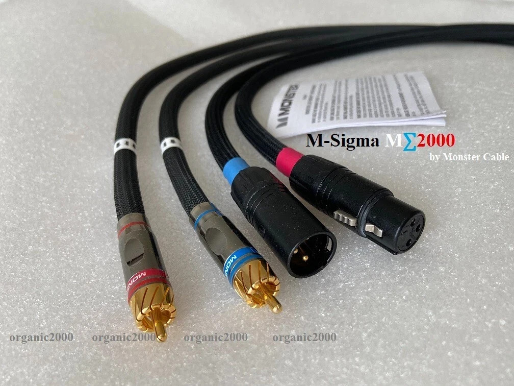 1.5m Monster cable M Sigma M∑2000 Balanced XLR interconnect cable / pair