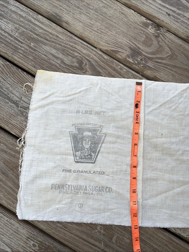 Vintage Fine Granulated 10lb Cloth Pennsylvania Sugar Co Quaker Philadelphia PA - Picture 5 of 6
