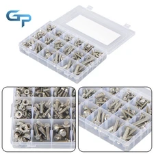 245 Pcs Flanged Bolts And Nuts Kit M6 M8 M10 Heavy Duty 304 Metric Hex Screws