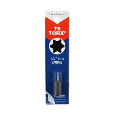 Best Way Tools 86189 Tri-Wing T5 Torx Screwdriver Bit 1/4 Dia. x 1 L in.
