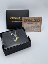 The Lord Of The Rings One Ring Noble Collection With Chain 2011 Gold Plated
