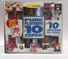 1995 MEDIA BLAZER 10 CD ROM pak Webster's Encyclopedia, Crosswords, other games