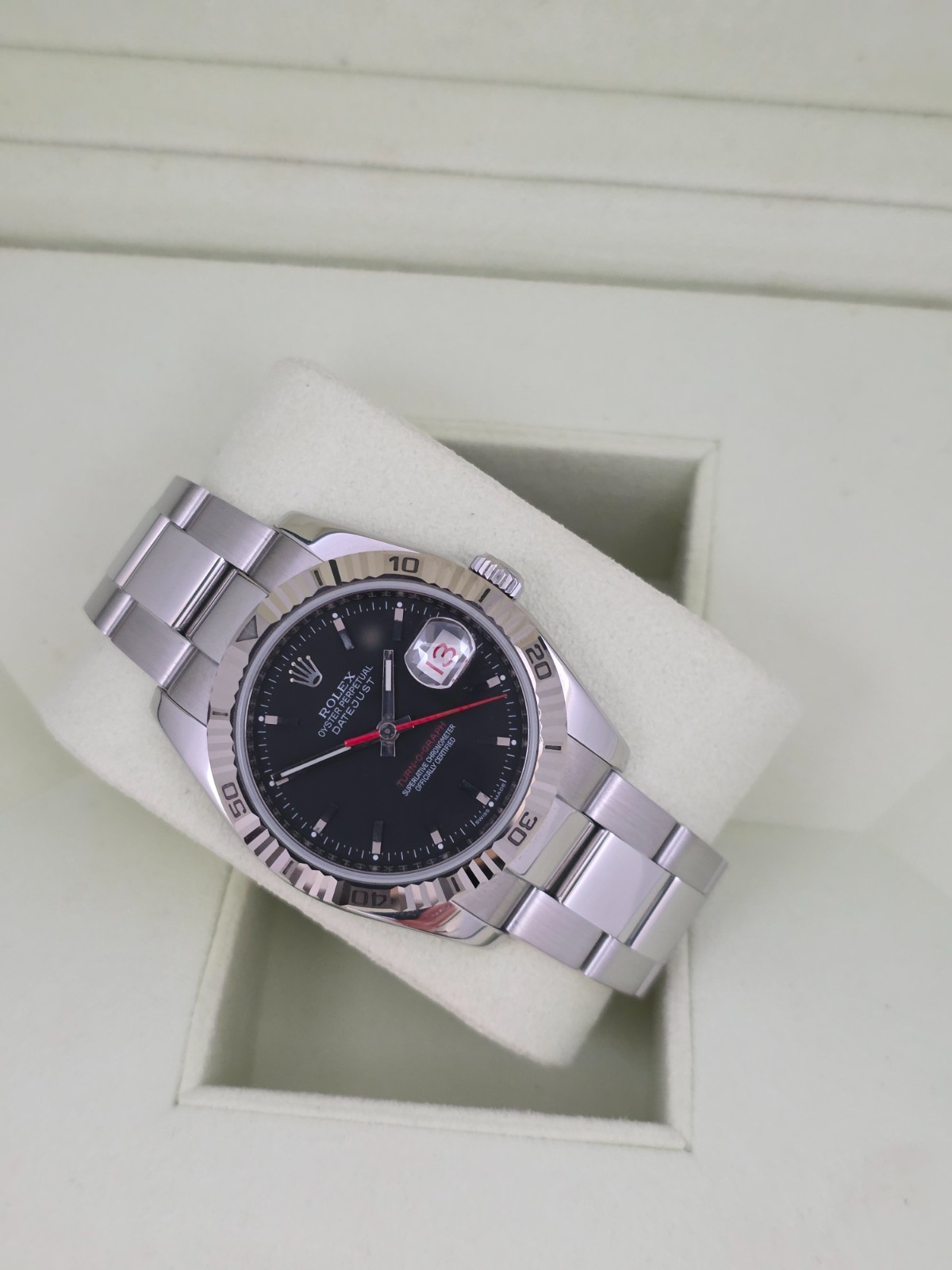 Rolex Datejust 116264 Turn-O-Graph 36mm Black Dial - Circa 2007 image 5