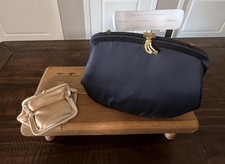 VTG Harry Levine (HL) Blue Evening Clutch/Tot...