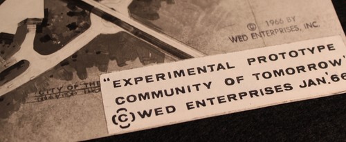 EPCOT Vintage Concept Print Walt Disney 1966 WED Enterprises City of the Future - Picture 3 of 10