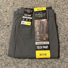 Weatherproof Vintage Tech Pants Men's 32X32 Gray Straight Fit Water Resistant