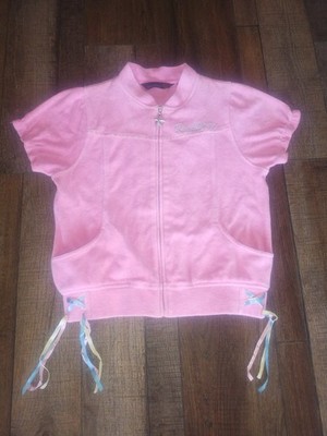 Vintage Girls Pink Roca Wear Jacket Mermaid XL Y2k Rare Embroidered 