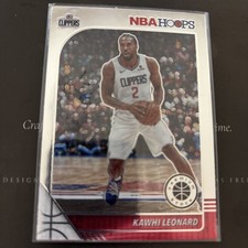 2019-20 Panini Hoops Premium Stock Kawhi Leonard Base #177 Los Angeles Clippers
