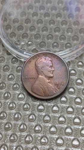 1914 D Lincoln Wheat Cent Penny VF Details Cleaned                          D134