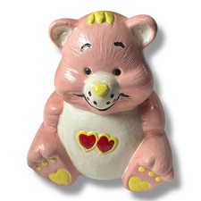 Vintage Care Bears Ceramic Hand Painted - 1980s - Love A Lot Bear - Original SRE