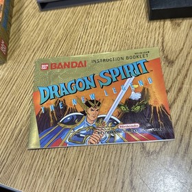 Dragon Spirit :  The New Legend : Nintendo NES Game Box Manual WOW!