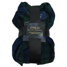 POLO RALPH LAUREN Blackwatch Plaid Plush Microfiber Shawl Collar Robe S/M NWT