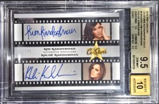 2010 Pop Century Stars Gold Khloe & Kim Kardashian Gold #/5 BGS 9.5/10 Auto