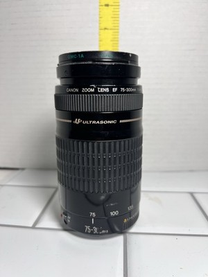 Canon 75-300mm EF 1:4-5.6 III USM Telephoto Zoom Lens Black UltraSonic AF MF #31