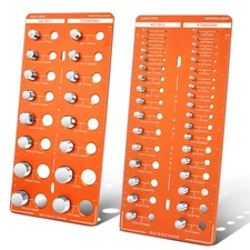 51 Nut and Bolt Thread Checker, Bolt Size Finder, Bolt Size and Thread 24 Sta...