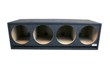 12 in Four Hole Vented Subwoofer Enclosure Precision CNC-Cut, Premium MDF Constr