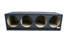 12" Four Hole Vented Subwoofer Enclosure Precision CNC-Cut, Premium MDF Construc