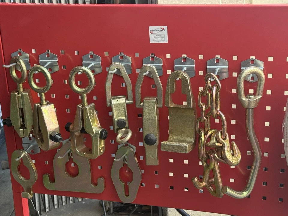 12pcs Auto Body Frame Machine Dent Repair Clamp Chain Puller Hook Set 5Ton Clamp - Image 4 of 4