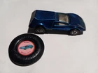 Hot Wheels Redline Tri-Baby Blue with White Interior Metal Base Made In USA