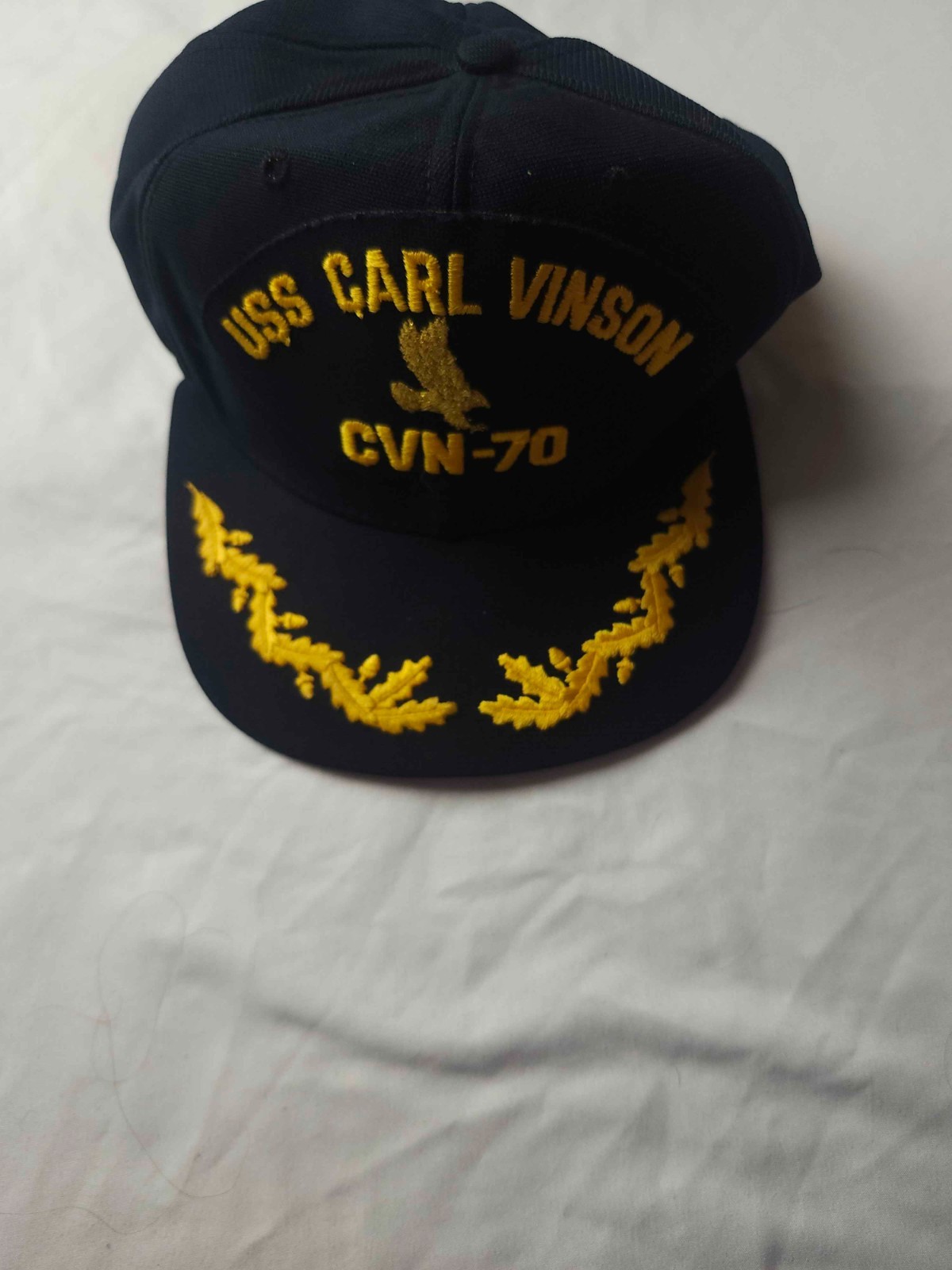 Vtg 80s 90s USS Carl Vinson CVN-70 Snapback Hat New Era Pro Model M-L USA