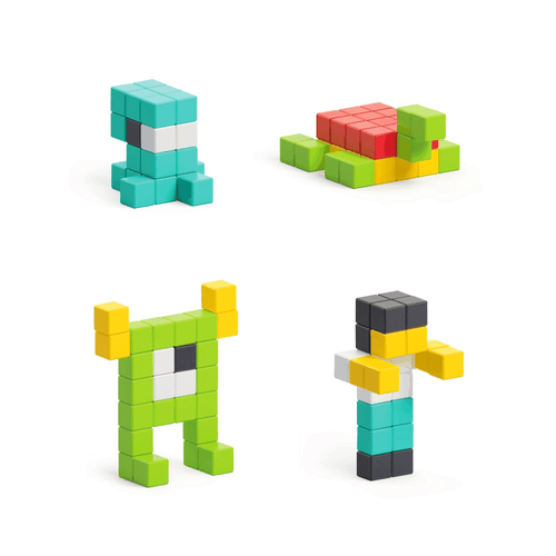 PIXIO100 Blocchi Magnetici in 6 Colori App Gratuita - Foto 4 di 10