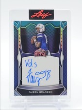 FAIZON BRANDON 2025 LEAF METAL AUTOGRAPH INSCRIPTION BLUE AUTO /75 Q1300