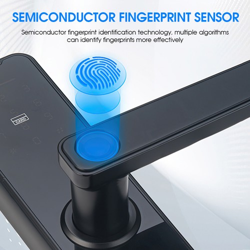 Digitales Smart Fingerabdruck Türschloss Passwort Karte Elektronisches Türöffner - Bild 20 von 24