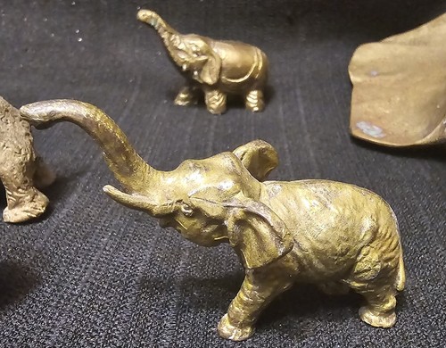 RARE ANTIQUE VIENNA BERGMAN COLD PAINTED BRONZE MAMMOTH.MASTADON CIRCA 1920,s - Picture 7 of 12