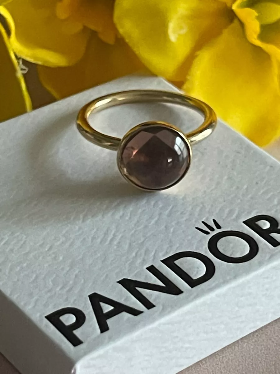 Pandora poetic hotsell droplet ring