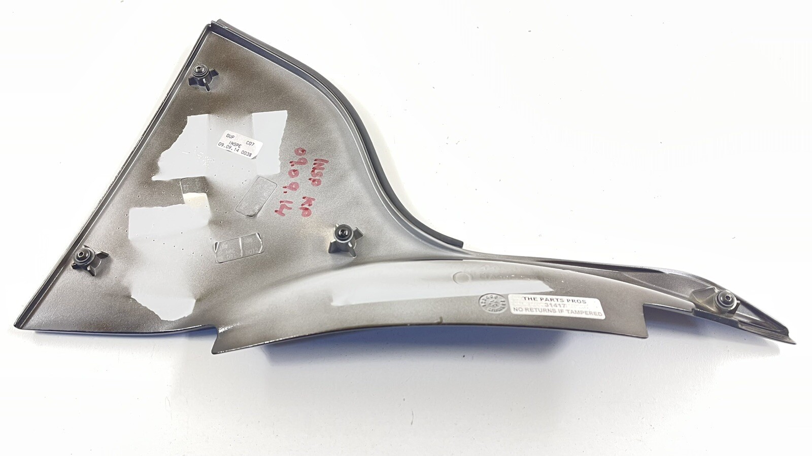 15-17 MCLAREN 650S SPIDER EXTERIOR RIGHT UPPER PILLAR PANEL TRIM 11A5400SP OEM