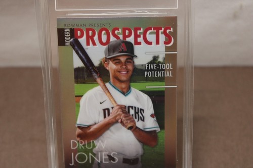 1171 Druw Jones 2023 Bowman Chrome MP-3 Modern Prospect Rookie RC Tag 9 - Picture 3 of 6
