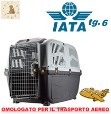 IATA Trasportino Cane e Gatto OMOLOGATO Adatto al Trasporto Aereo Auto 92X63X70h