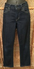 Citizens Of Humanity Womens Ava Jeans Size 27 Blue Denim Low Rise Straight Leg