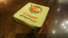 Antik Zigarettendose Etui ORIENT CIGARETTEN Tabak Blechdose 
