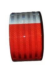 Conspicuity Tape 983-32ES 4" X 50 Yd 3M Red/White Reflective New Old Stock.