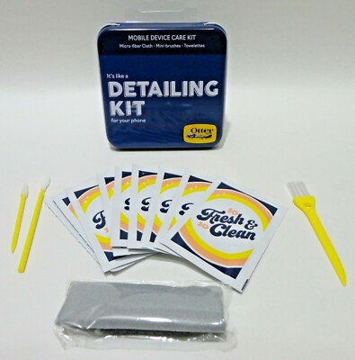 OtterBox Mobile Device Care Kit Micro-Fibe Cloth, Mini-Brushes, Towelettes 52438